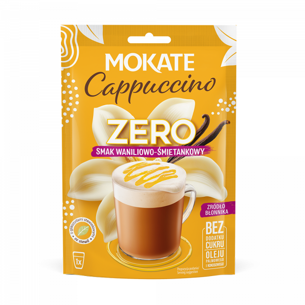 Cappuccino Mokate Zero smak waniliowo-śmietankowy 