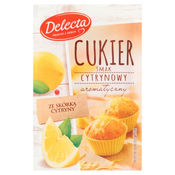 Cukier smak cytrynowy 15g Delecta