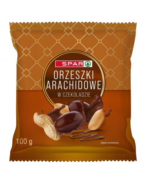 Draże Spar orzeszki arachidowe w czekoladzie 100g 