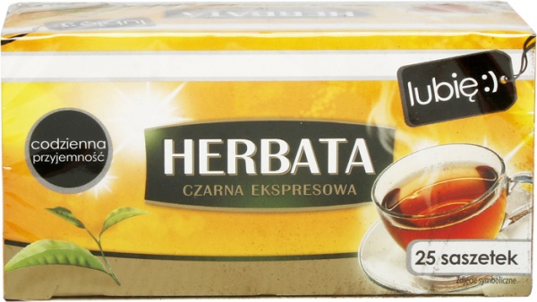 Herbata czarna ekspresowa lubię :)25*1,4g 