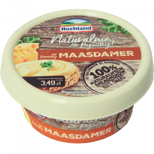 Hochland Maasdamer w kubku 100% 120 g