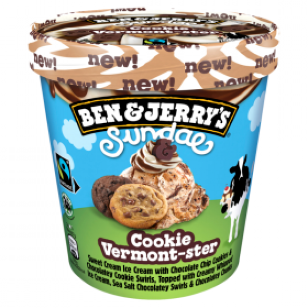 Lody Ben&amp;Jerry&#039;s Sundae Cookie Vermont-ster 427ml