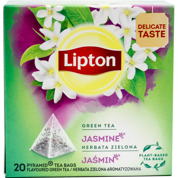 Herbata ekspresowa Lipton zielona jaśmin piramidki 20tx1,7g 