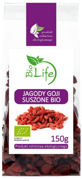 Jagody goji Bio Life bio suszone 150g 