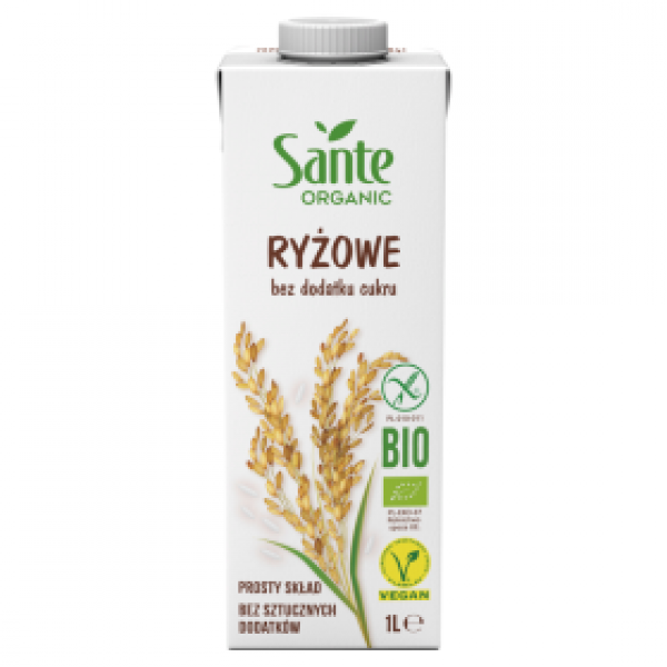 Napój roślinny Sante organic ryżowy bez cukru 1l 