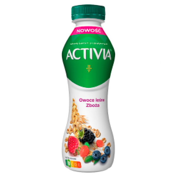 Jogurt Activia drink zboża owoce leśne 280g 