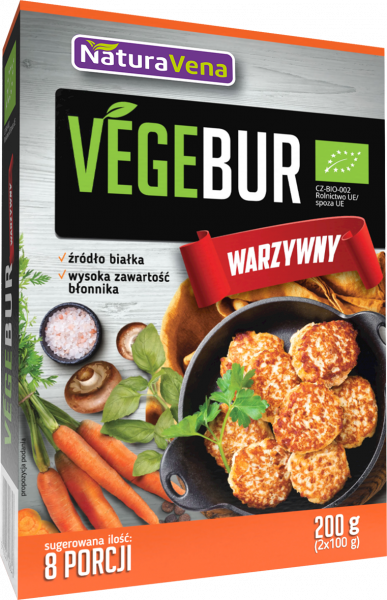 Burger Naturavena Bio wegetariański warzywny 