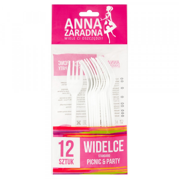Anna Zaradna Picnic &amp; Party Standard Widelce 12 sztuk 
