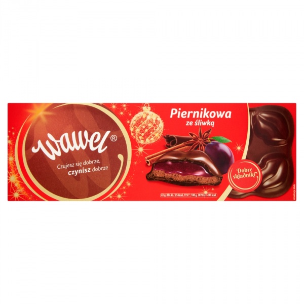 Wawel Czekolada Piernikowa ze śliwką 300g