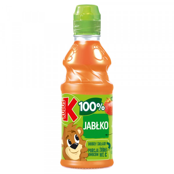 Kubuś 100% Sok jabłko 300 ml KAUCJA