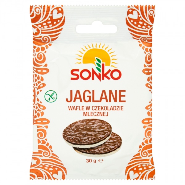 Sonko. Wafle jaglane w czekoladzie mlecznej MILK