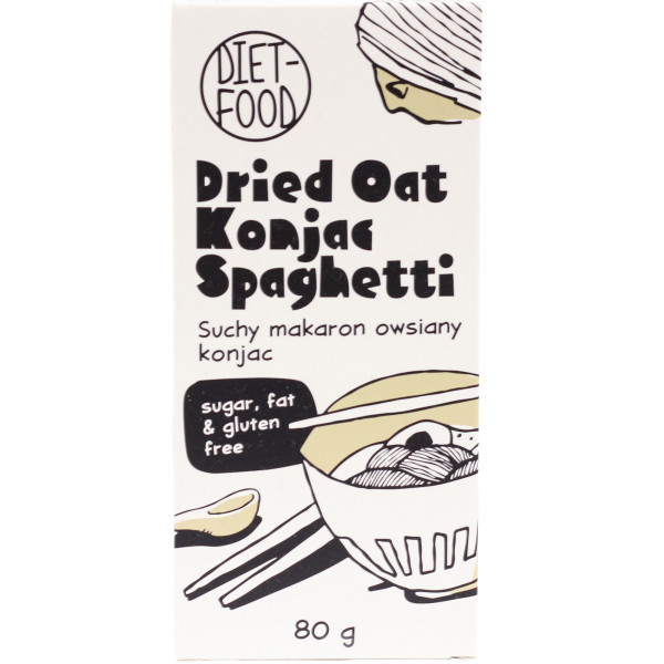 Makaron Diet Food b/g konjac shirataki spaghetti owsiany suchy 