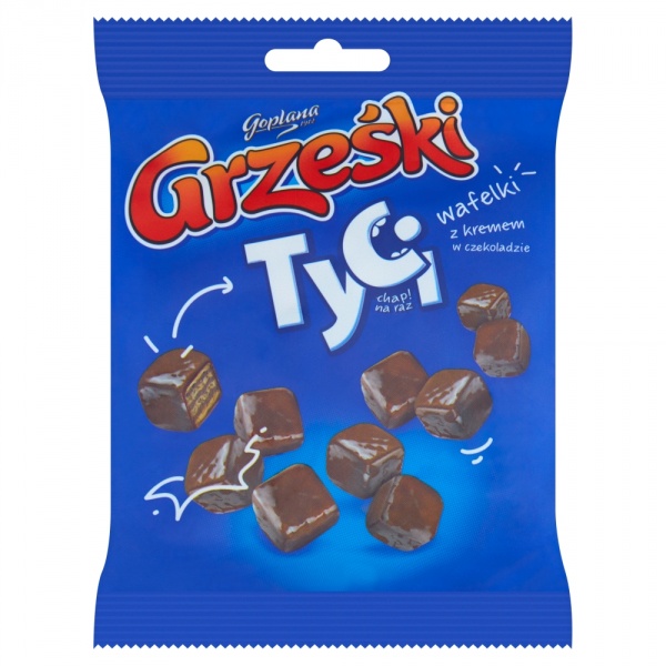Wafelki Grześki tyci w czekoladzie deserowej 