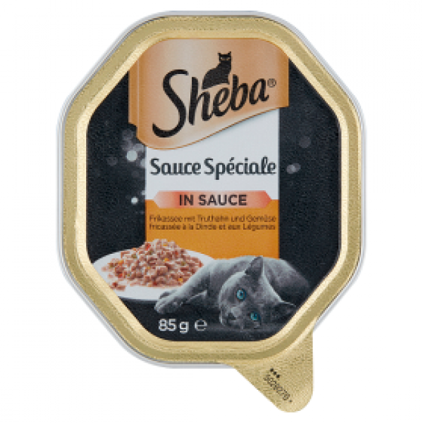 Karma dla kota sheba sauce speciale z indykiem i warzywami 85g 