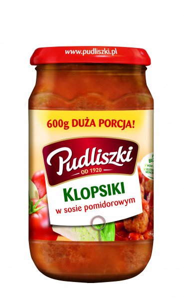 Pudliszki Klopsiki w sosie pomidorowym 600g
