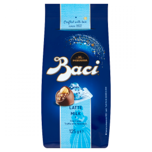 BACI LATTE TOREBKA Pralina w mlecznej czekoladzie z nadzieniem z orzechów laskowych 125 g