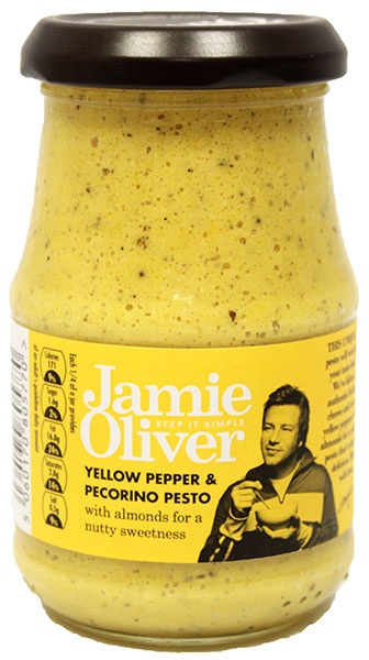 Pesto z żółtej papryki i sera pecorino Jamie Oliver 