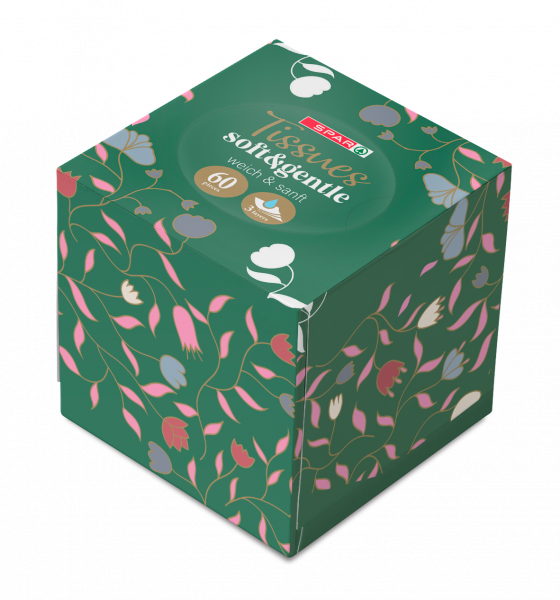 Chusteczki higieniczne Spar 3w box cube 