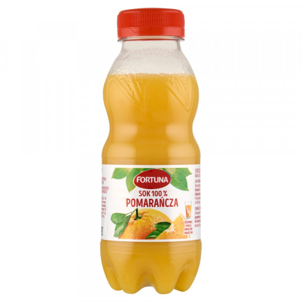 Sok 100% Fortuna b/c pomarańcza 300ml + kaucja 50 gr