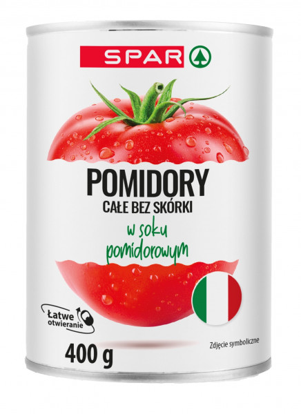 Pomidory Spar całe 400/240g 
