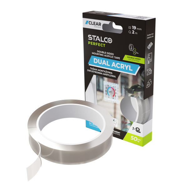 Taśma Stalco perfect montażowa dwustronna akrylowa 19mm x 2m