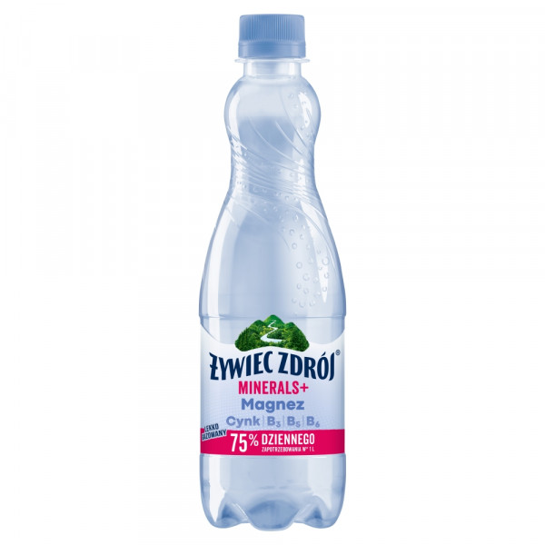 Woda gazowana Żywiec Zdrój minerals+ magnez 500ml doliczana jest kaucja 50 gr