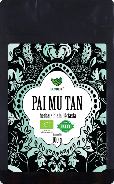 Herbata ekologiczna biała liściasta Pai Mu Tan 