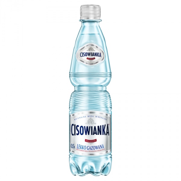 Woda lekko gazowana Cisowianka mineralna niskosodowa pet