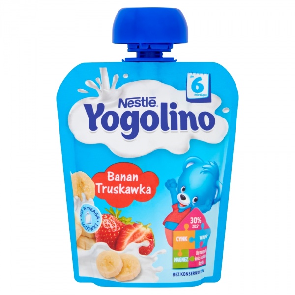 Nestle yogolino banan truskawka tubka 