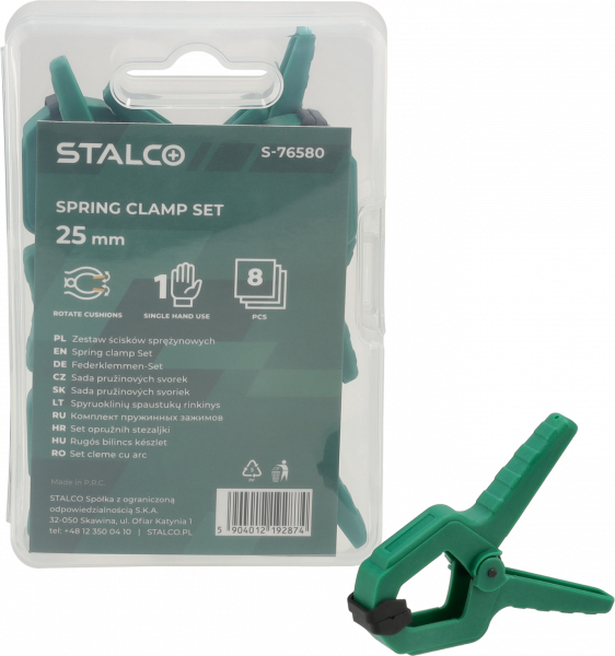 Ścisk Stalco sprężynowy 1,5kg 25mm