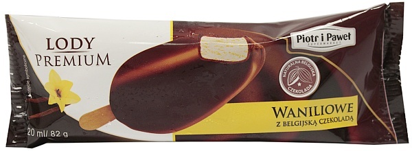 Lody waniliowe z belgijską czekoladą 