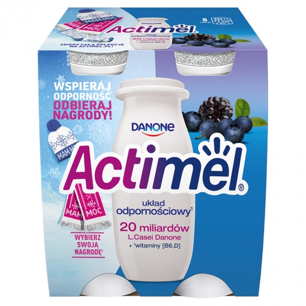 Jogurt actimel jagoda jeżyna 4x100g