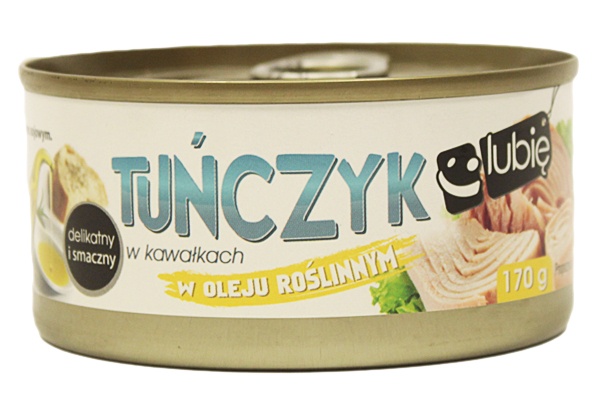 Tuńczyk kawałki w oleju roślinnym - lubię:) 
