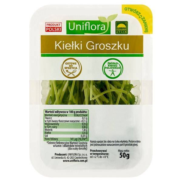 Kiełki Uniflora groszku 