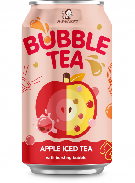 Napój niegazowany Madam Hong Bubble Tea apple iced 