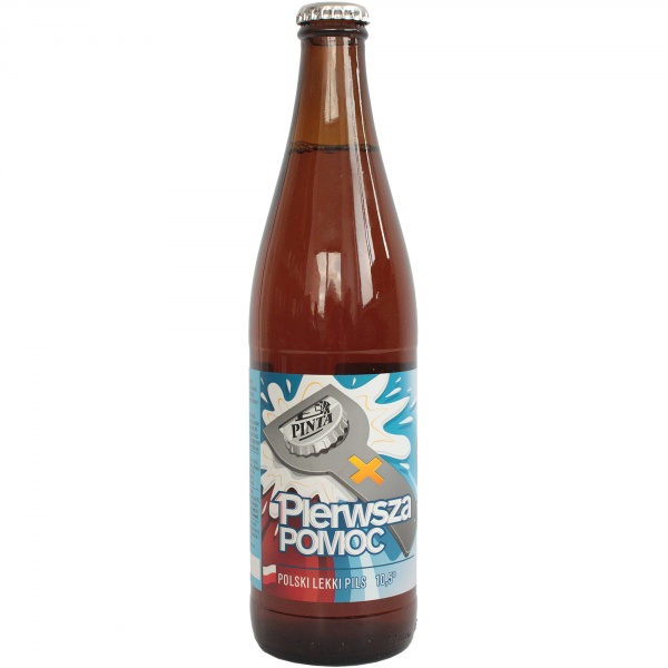 Piwo PINTA Pierwsza Pomoc butelka bezzwrotna 0,5L, 1 szt/0,500 litr