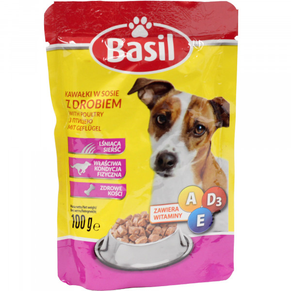 Karma dla psa Basil z drobiem 