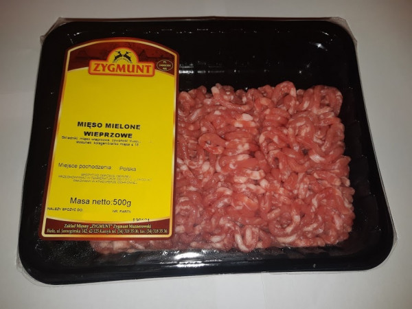 Mięso mielone wieprzowe tacka ok.500 g 