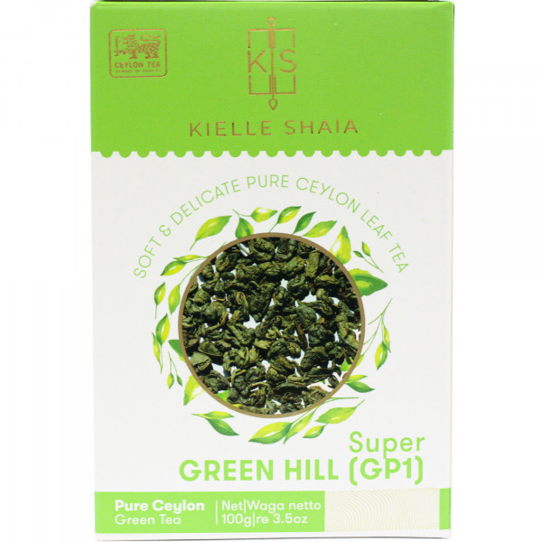 Herbata liść kielle shaia zielona super green hill 100g 