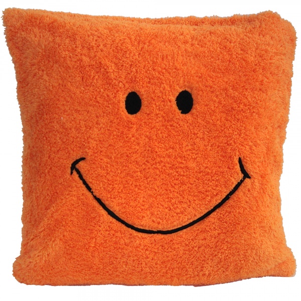 Poduszka Smile pomarańczowa 