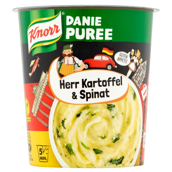 Knorr Puree ziemniaczane ze szpinakiem i mozzarellą po bawarsku 47g