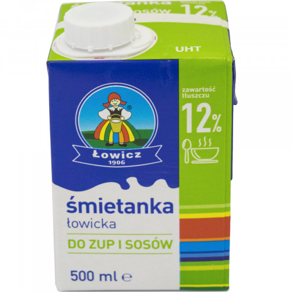 Śmietanka Łowicka UHT 12% 500 ml Łowicz