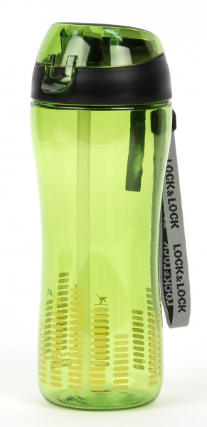 Butelka plastikowa z rurką zielona 550ml 