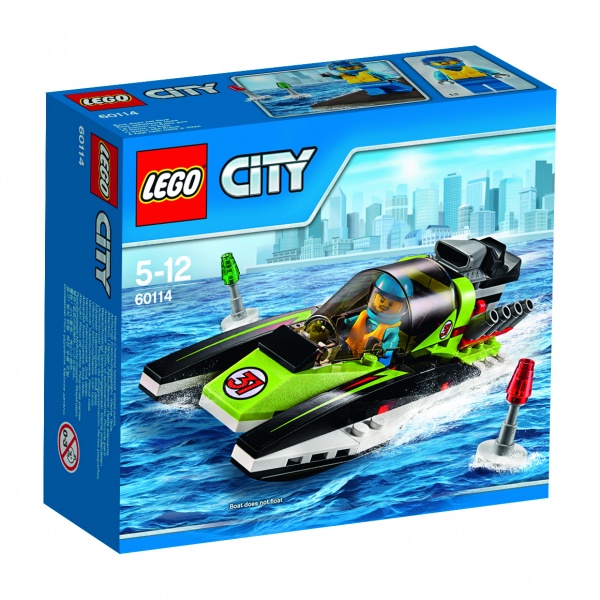 Klocki LEGO City Łódź wyścigowa 60114