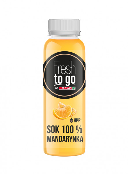Sok fresh to go at Spar 100% mandarynka 