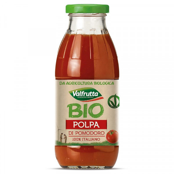 Valfrutta polpa passata przecier pomidorowy w butelce bio 