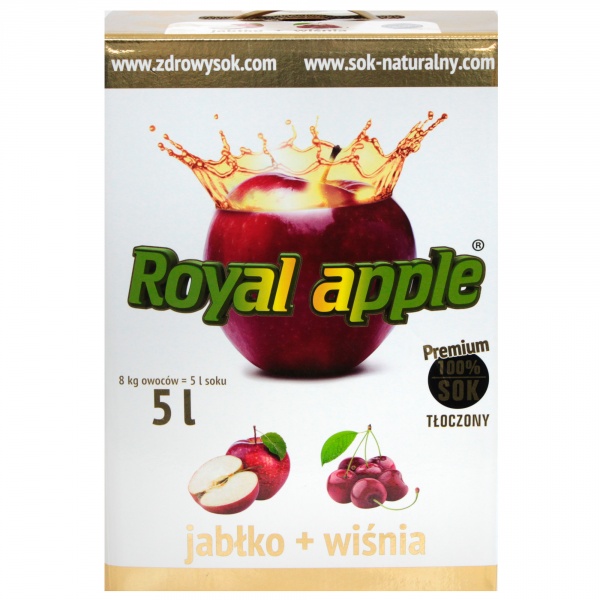 Sok jabłko-wiśnia royal apple bezpośrednio tłoczony 