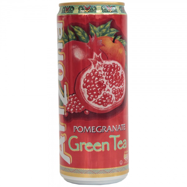 Napój arizona z zielonej herbaty z jabłka i owocu granata 