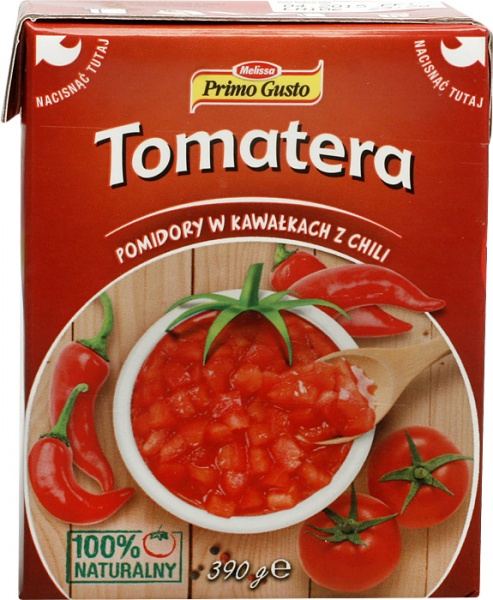 Pomidory w kawałkach primo gusto z chili 