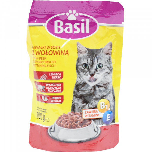 Karma dla kota Basil z wołowiną 
